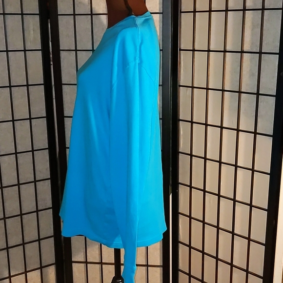 Saddlebred Men's Turquoise Cotton Pullover - Picture 3 of 7